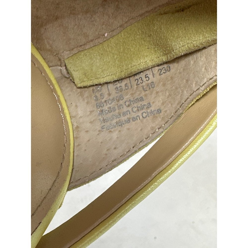 KATY PERRY The Kai Ankle Strap Green Yellow Pink High Heel Sandal Womens Size 6. - Picture 10 of 11